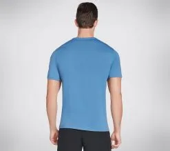 Skechers Dont Stop GO RUN T-paita - Kevyet ja hengittävät juoksut-paidat miehille -Naisten kengät 107421 M3TS284BLU 3