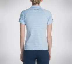 Skechers Eagle Stripe Polo - Tyylikäs naisten poolopaita -Naisten kengät 108826 WTO3LTBL 3