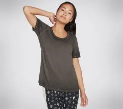 Skechers Diamond Wash Hatha Scoop T-paita - Trendikäs ja mukava naisten T-paita 6 Skechers Diamond Wash Hatha Scoop T-paita - Trendikäs ja mukava naisten T-paita -Naisten kengät 121433 W1TS330BLK 2
