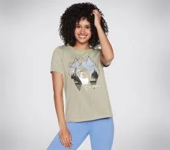 Skechers Mountainscape Tee - Naisten urheilutopit - Mukava ja tyylikäs