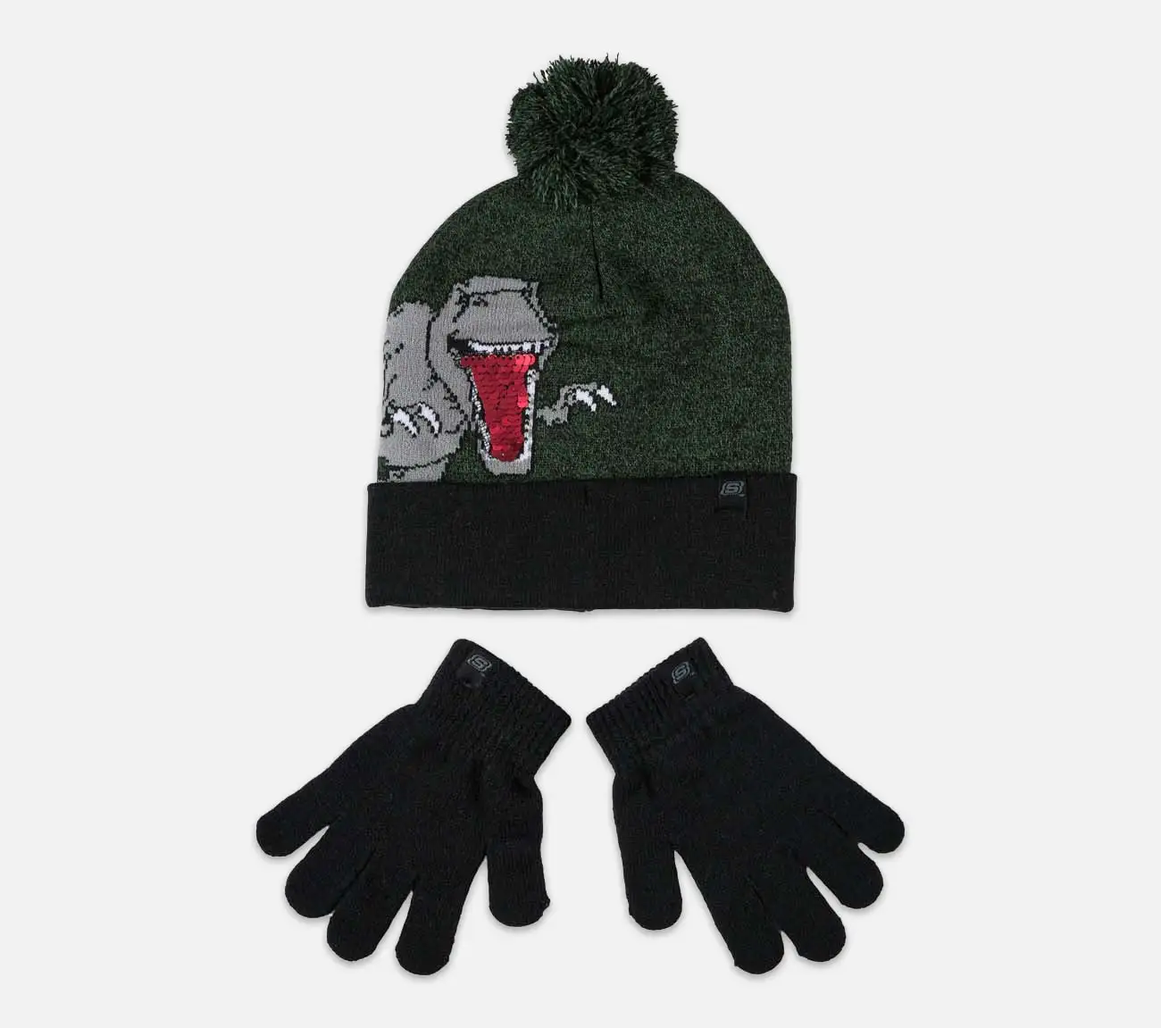 Skechers Dino Hat W/Pom, Rev Sequin Tongue - Lasten Hattu 3 Skechers Dino Hat W/Pom, Rev Sequin Tongue - Lasten Hattu