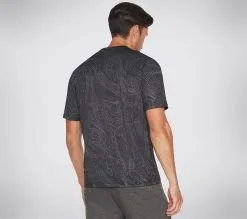 Skechers On The Road Printed Tee - Trendikäs ja Mukava T-paita Miehille -Naisten kengät 160689 MTS351BKOL 3