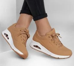 Skechers Uno - Stand On Air - Trendikäs ja Mukava Kenkä Naisille -Naisten kengät 168081 73690TAN 6