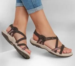 Skechers Reggae Slim - Sun Array - Naisten sandaalit - Mukavat ja tyylikkäät kesäkengät -Naisten kengät 184966 163115CHOC 6