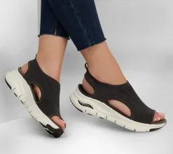 Skechers Arch Fit - City Catch - Nauhattomat kengät naisille - Mukavat ja tyylikkäät lenkkarit -Naisten kengät 185122 119236BLK 6