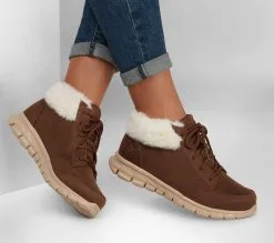 Skechers Synergy - Warm Seeker Water Repellent Naisten nilkkurit - Lämpimät ja vedenpitävät talvikengät -Naisten kengät 191406 167258CHOC 6