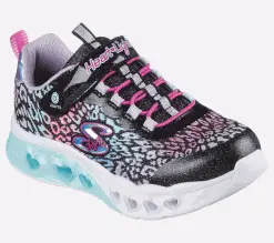 Skechers Flutter Heart Lights - Love Wild, Lasten kengät, Valaisevat kengät, Mukavat jalkineet -Naisten kengät 281257 302314LBKMT 5