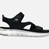 Skechers Flex Appeal 2.0 - Summer Patrol - Naisten sandaalit - Mukavat ja tyylikkäät kesäkengät -Naisten kengät 302391 39075BLK 1