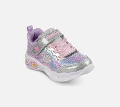 Skechers Sweetheart Lghts - Lets Shine - Lasten kengät - Valoisa ja tyylikäs -Naisten kengät 393250 302313NSMLT 7