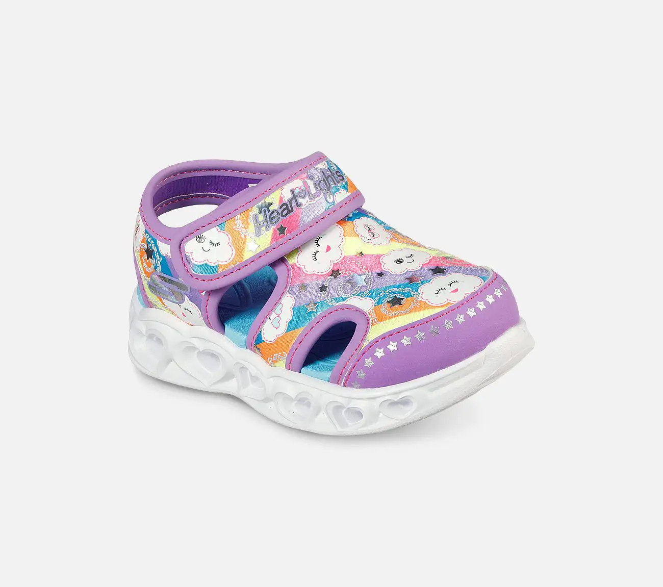 Skechers Heart Lights Sandals - Cutie Clouds | Valaisevat lasten sisäkengät 7 Skechers Heart Lights Sandals - Cutie Clouds | Valaisevat lasten sisäkengät - Image 5