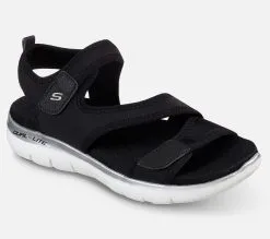 Skechers Flex Appeal 2.0 - Summer Patrol - Naisten sandaalit - Mukavat ja tyylikkäät kesäkengät -Naisten kengät 421738 39075BLK 5