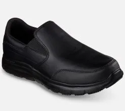 Skechers Relaxed Fit: Work - Flex Advantage SR - Bronwood - Nauhattomat kengät miehille -Naisten kengät 435449 77071ECBLK 5