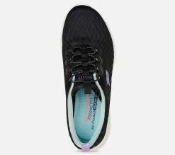 Skechers Relaxed Fit: D'Lux Comfort - Easy Street - Naiset - Mukavat ja tyylikkäät kengät -Naisten kengät 448502 104340BKW 3