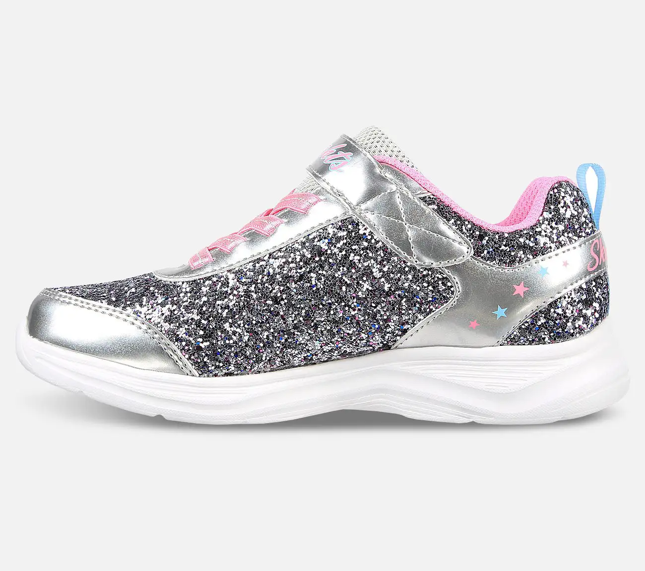 Skechers Glimmer Knicks - Starlet Shine, Lasten kengät, Tytöille, Kirkkaat värit, Mukavat 4 Skechers Glimmer Knicks - Starlet Shine, Lasten kengät, Tytöille, Kirkkaat värit, Mukavat - Image 2