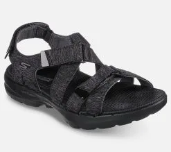 Skechers GO WALK 6 Sandal - Limitless - Naisten sandaalit - Mukavuus ja tyylikkyys -Naisten kengät 609157 140650BKGY 5