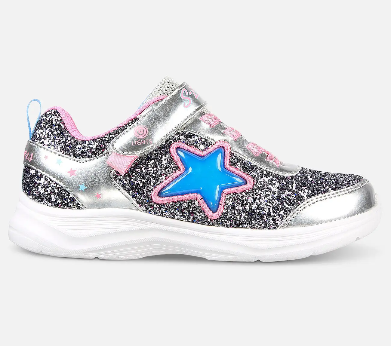 Skechers Glimmer Knicks - Starlet Shine, Lasten kengät, Tytöille, Kirkkaat värit, Mukavat 3 Skechers Glimmer Knicks - Starlet Shine, Lasten kengät, Tytöille, Kirkkaat värit, Mukavat