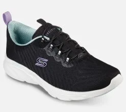 Skechers Relaxed Fit: D'Lux Comfort - Easy Street - Naiset - Mukavat ja tyylikkäät kengät -Naisten kengät 662095 104340BKW 5