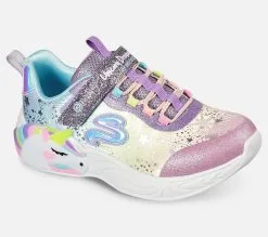 Skechers S-Lights: Unicorn Dreams - Lasten kengät, Valaistut kengät, Mukavat kengät -Naisten kengät 691873 302311LPRMT 6