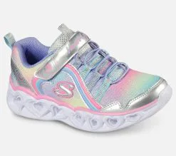 Skechers Heart Lights - Rainbow Lux, Lasten kengät | Värikkäät valokengät lapsille -Naisten kengät 698827 302308LSMLT 6