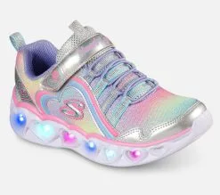 Skechers Heart Lights - Rainbow Lux, Lasten kengät | Värikkäät valokengät lapsille -Naisten kengät 731426 302308LSMLT 5