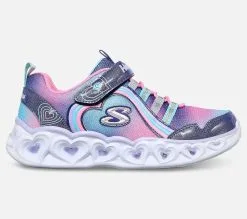 Skechers Heart Lights - Rainbow Lux, Lasten kengät | Värikkäät valokengät lapsille