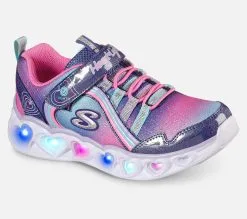 Skechers Heart Lights - Rainbow Lux, Lasten kengät | Värikkäät valokengät lapsille -Naisten kengät 819850 302308LNVMT 5