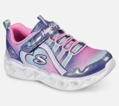 Skechers Heart Lights - Rainbow Lux, Lasten kengät | Värikkäät valokengät lapsille -Naisten kengät 871523 302308LNVMT 6
