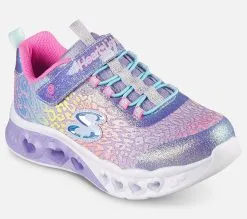 Skechers Flutter Heart Lights - Love Wild, Lasten kengät, Valaistut kengät, Mukavat kengät -Naisten kengät 906202 302314LLVMT 6