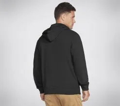 Skechers Heritage Pullover Huppari - Miesten Trendikäs ja Mukava Huppari -Naisten kengät 94609 MHD12BLK 3