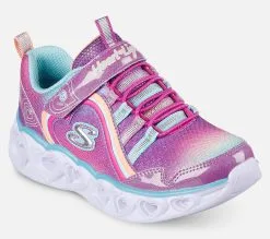 Skechers Heart Lights - Rainbow Lux, Lasten kengät | Värikkäät valokengät -Naisten kengät 974880 302308LPRMT 5
